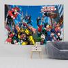 Tapeçaria de Parede My Hero Academia Decoração Kawaii para Quarto Desenhos Animados Anime MHA Pôster de Arte Papel de Parede Mural Tapeçaria Decoração de Quarto de Adolescente
