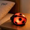 Insect Shaped Night Light Glowing Ladybug Light, Resin Bedside Lamp for Kids, Cute USB Plug-in Table Decor Bedroom, Funny Small Gift Eye Protection