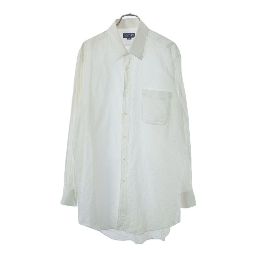 

LANVIN Long sleeve shirt 42-82 white Men s Used