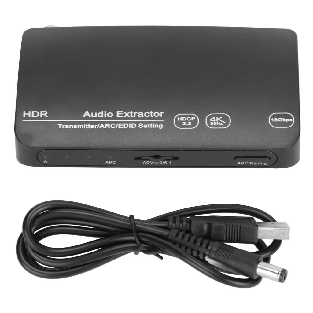 HDR HD Multimedia Interface Sound Extractor HD 4K 60Hz RCA HD Multimedia Interface Bluetooth Transmi