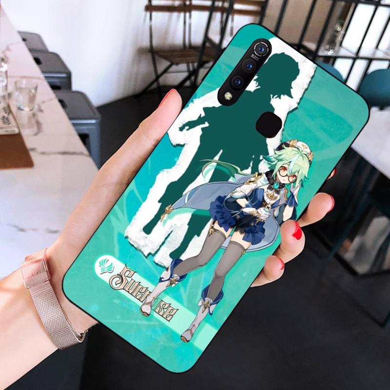 

Cute Girl Sucrose Phone Case For Huawei Mate 40 30 20 10 Pro Lite Nova 9 8 5T Y7p Y7 Soft Black Phone Cover Huawei Y6 2019