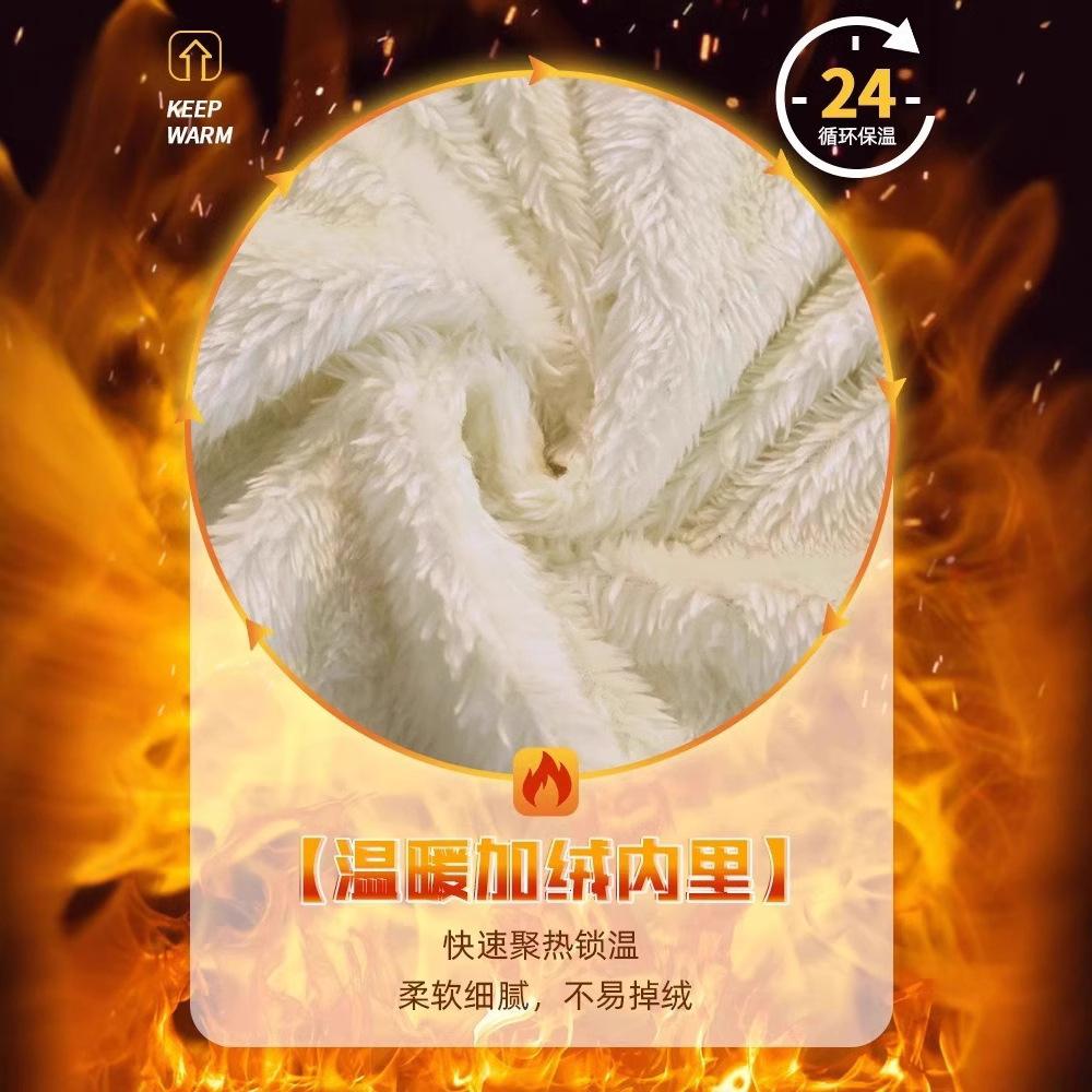 Lamb wool double-sided cotton-padded clothes, men's winter tide thickened warm and cold-proof cotton-padded clothes, new coats, cotton-padded jackets