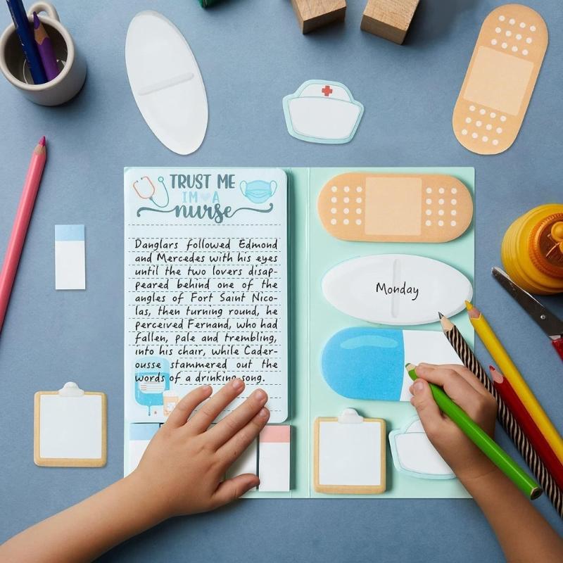 800 Blatt Cartoon Haftnotizen Indexstreifen Selbstklebende Notiz Erinnerung auf Notizbuch Planer Kühlschränke Kalender Computer Tasse