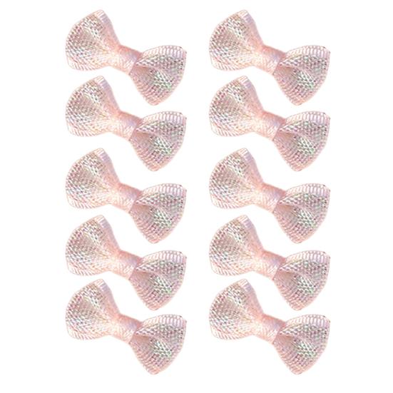 10 ks Mini mašliček Malé stužkové mašličky Malé předvázané mašličky pro DIY řemesla Šití Scrapbooking Balení dárků Vlasové doplňky Ozdoba na párty