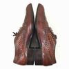Washington/ Vintage Handmade Wingtip Business Shoes Leather Brown 24cm Braided Design(USED)