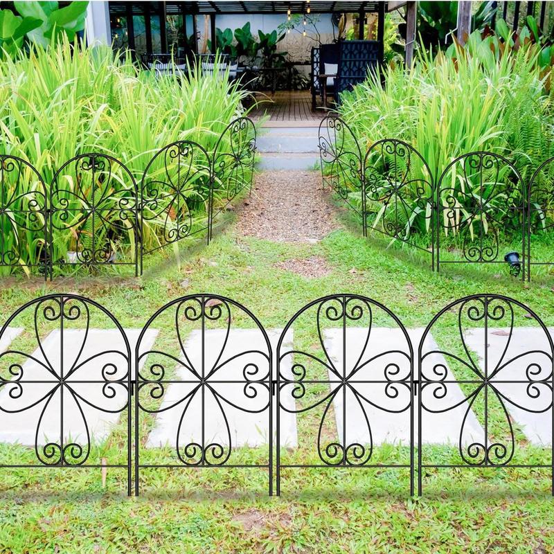 Garden Fence Anti Digging Defense Barrier 10x Panels Yard Decor Border For Rabbits Lawn Pets Dogs Patio Pet Area Outdoor Space