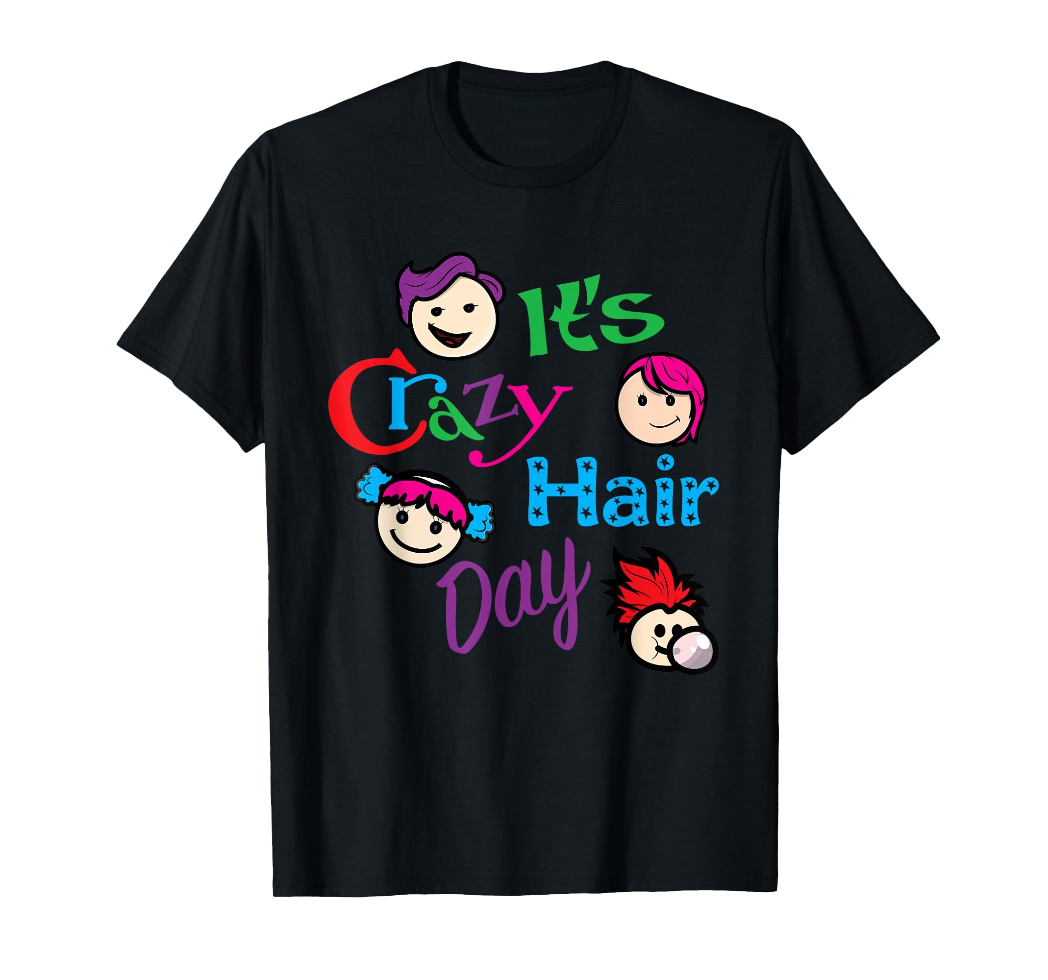 

Crazy Hair Day! Funny T-Shirt for Kids, Men, and Women