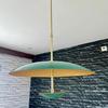 Green Elegance Brass Dish Ceiling Lamp Trending Chandelier for Living Room, Dining Room, Kitchen Décor For Living Room