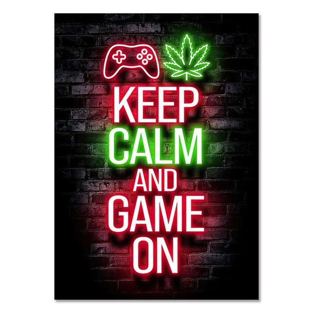 Gaming Room Decoration Poster Wall Art Video Game Canvas Painting Playroom Decor Picture for Gamer Boy Bedroom Prints Decor