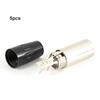 5pcs 4Pin XLR Connector Mini Male Microphone Cable Adapter MIC Audio Plug
