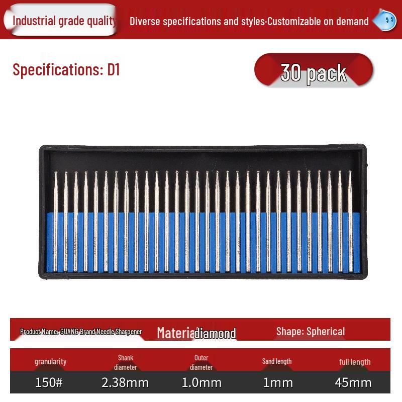 Lin Guang Diamond Electroplated Grinding Needle for Jade Carving and Mold Polishing