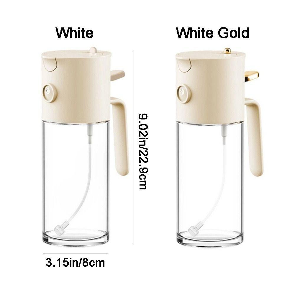 Glass 2-in-1 Oil Sprayer 580 ML Oil Dispenser Practical Dual-Purpose Oil Bottle  Barbecue Cooking