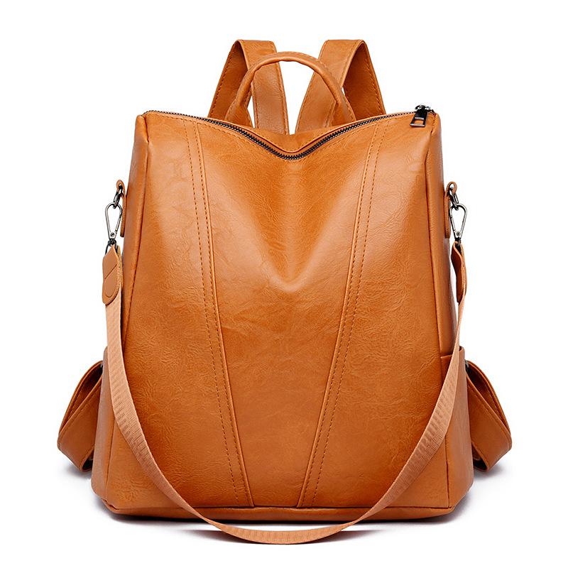 

Fashion Backpack for Women, New Large Capacity Retro Backpack, Texture Single Shoulder Handheld Multi Functional Women s Bag, Trendy жовтий