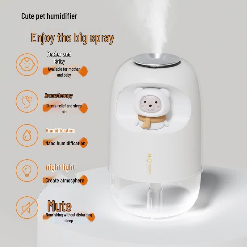 Bear Baby Colorful LED Night Light Humidifier CN plug (adapter included)