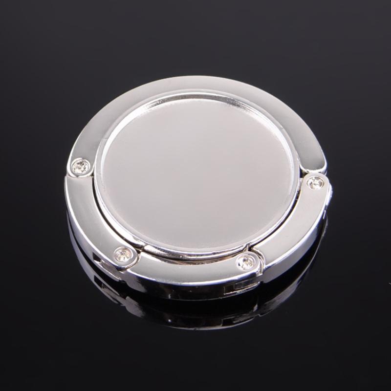 1Pcs DIY Portable Fashion Folding BLANK Alloy Purse Handbag Bag Hanger Hook Holder Table Hook Unique Bag Parts Accessories