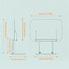 Acrylic Reading Rack, Height Adjustable and 360 Rotating Base Optional for Kids and Students Tablet Stand