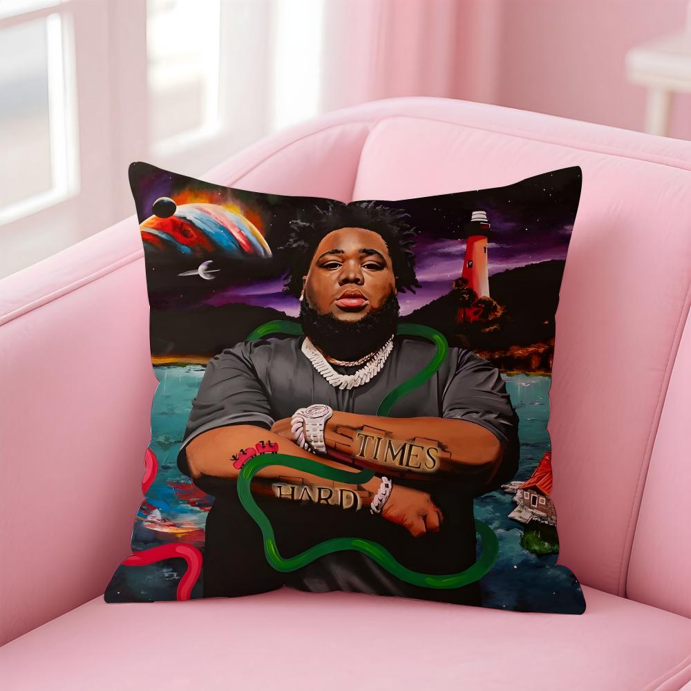 RAP Rod W-Wave Cushion Cover Comfortable Reversible Pillow Cover Ideal for Car Sofa Bedroom & Beyond