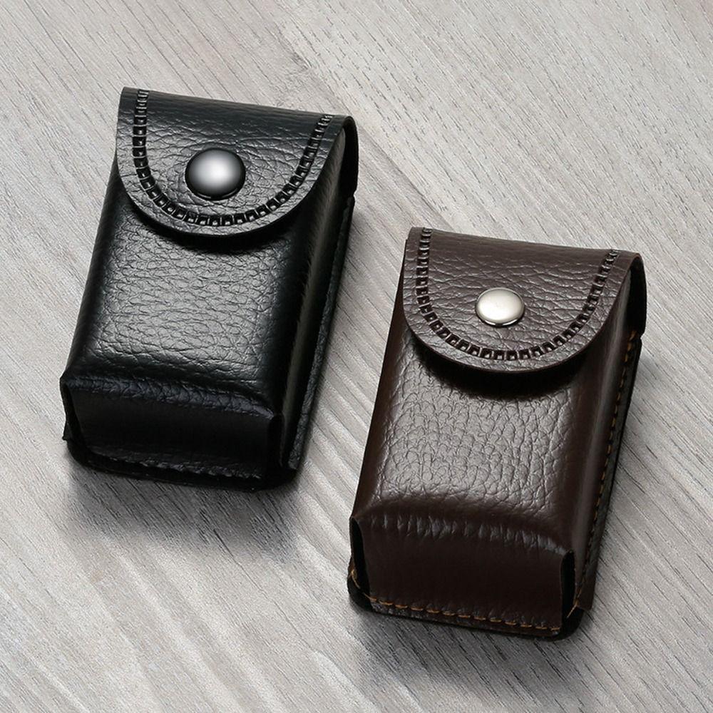 Leather Fold Glasses Case Presbyopic Glasses Case Wearable Belt Glasses Case Waistpack Glasses Box