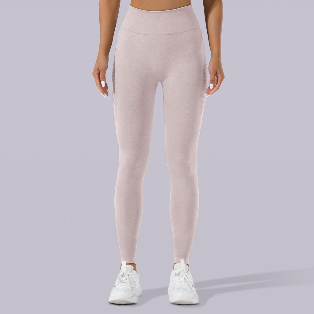 Kationische nahtlose schnelltrocknende Yogahose - Hohles Design für Outdoor-Training