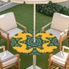 Outdoor Round Table Cover With Geometric Waterproof Elastic Hem Patio Garden Deck