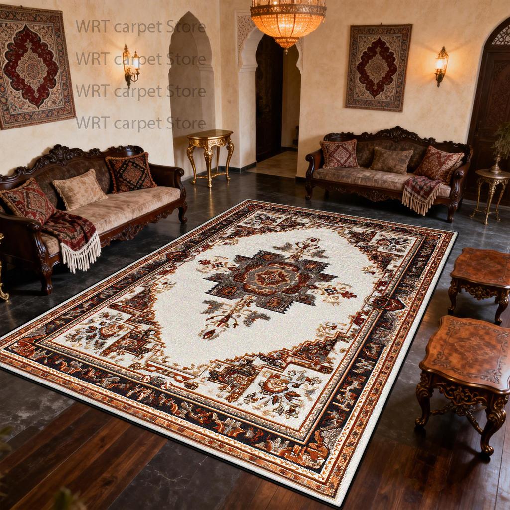 Bohemian Retro CARPET FOR Living Room American Style Ethnic Decoration Soft Large Rugs Bedroom Washable Floor Mat Customizable