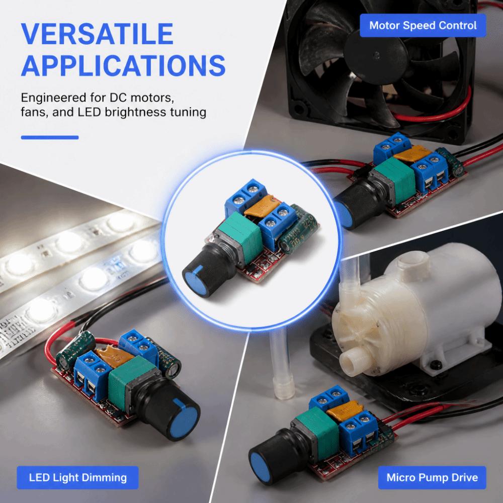 3pcs 5A 90W PWM Controller 3V-35V LED Dimmer Control Board DC Motor Speed Controller For DC Motors