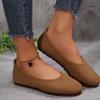 Large Size Single Shoes Women's Summer 2025 New Shallow Mouth Muffin Sole One Pedal Comfortable Lazy Flat Shoes