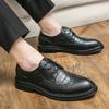 Fashion Handmade Men's Oxfords Fashion Leather Brogue Dress Shoes Classic Business Designer Luxury Wedding Formal Shoes for Men Footwear