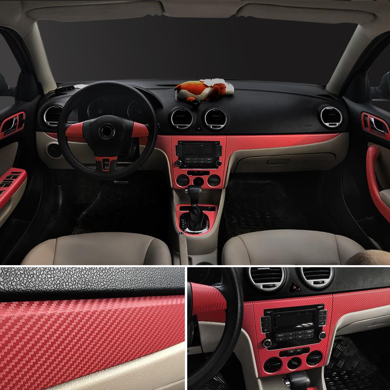 15x100cm 3D Carbon Fiber Vinyl Wrap Film Car Stickers Waterproof DIY Automobiles Vehicle Detailing Car Accessories Motorcycle