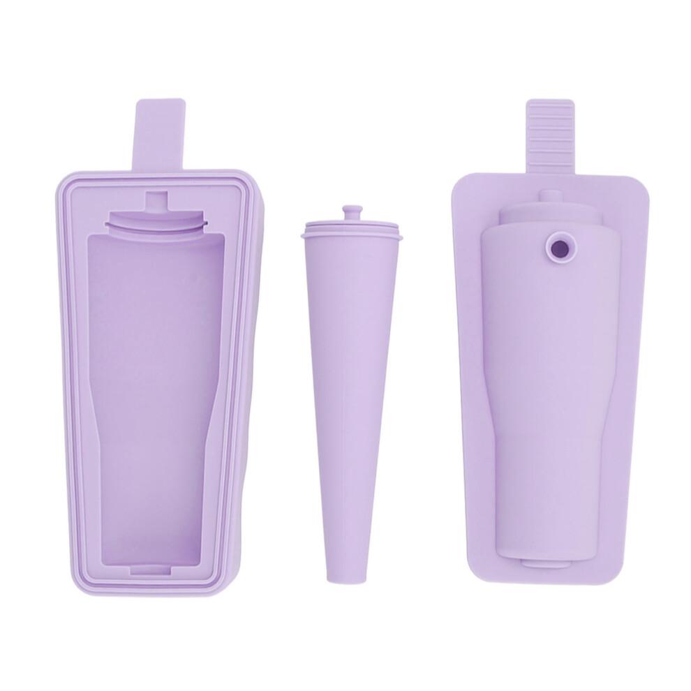 Multifunctional Silicone Ice Cube Mold for Whiskey & Cocktails, 430ml, Purple