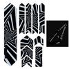 Reflective Bike Frame Stickers Mountain Bike Scratch Frame Protector Removable Sticker Road Bicycle Frame Adhesive Guard Cover