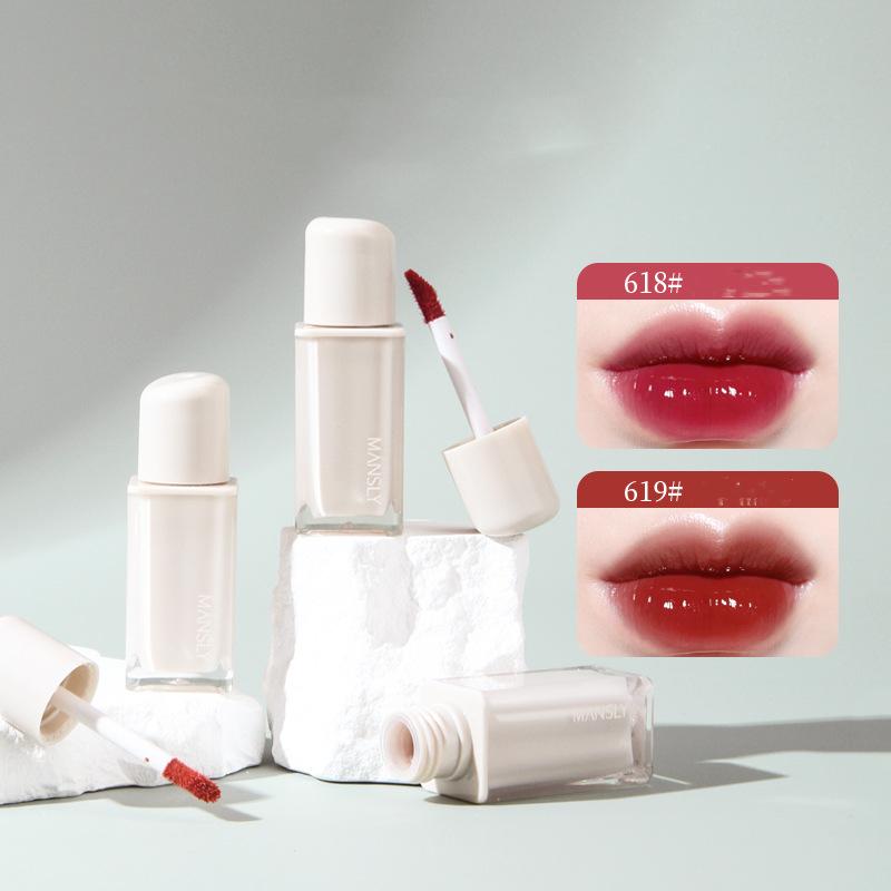 

MANSLY Mirror Water Gloss Lip Glaze Glass Увлажняющая стойкая шелковистая помада