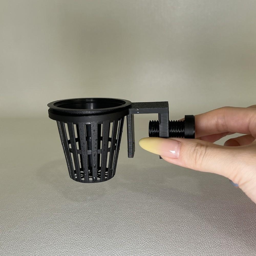 Top Hanging Fish Tank Greenery Holder Screw Clamp/Suction Cup Hydroponic Planting Basket Aquarium