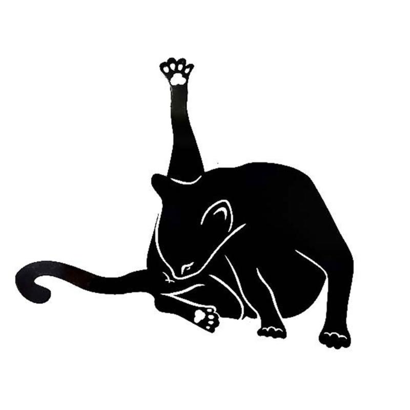 Handcraft Moon Cat Shape Iron Party Decor Delicate Craftsmanship, Enchanting Spooky Atmospheres at Home Offices