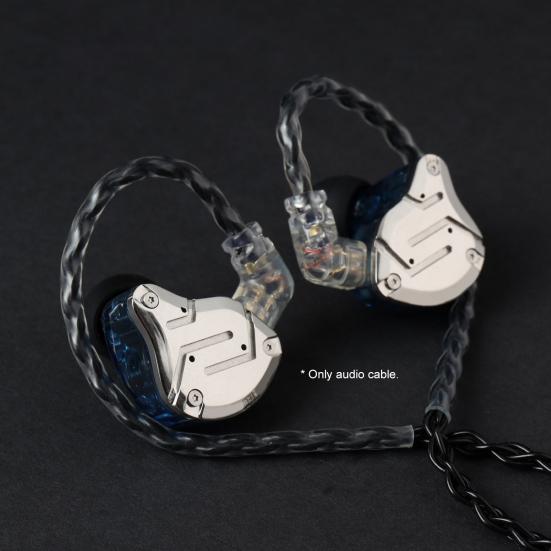 JCALLY Měděný opletený sluchátkový kabel s kolíkem B/C/MMCX odolný proti opotřebení