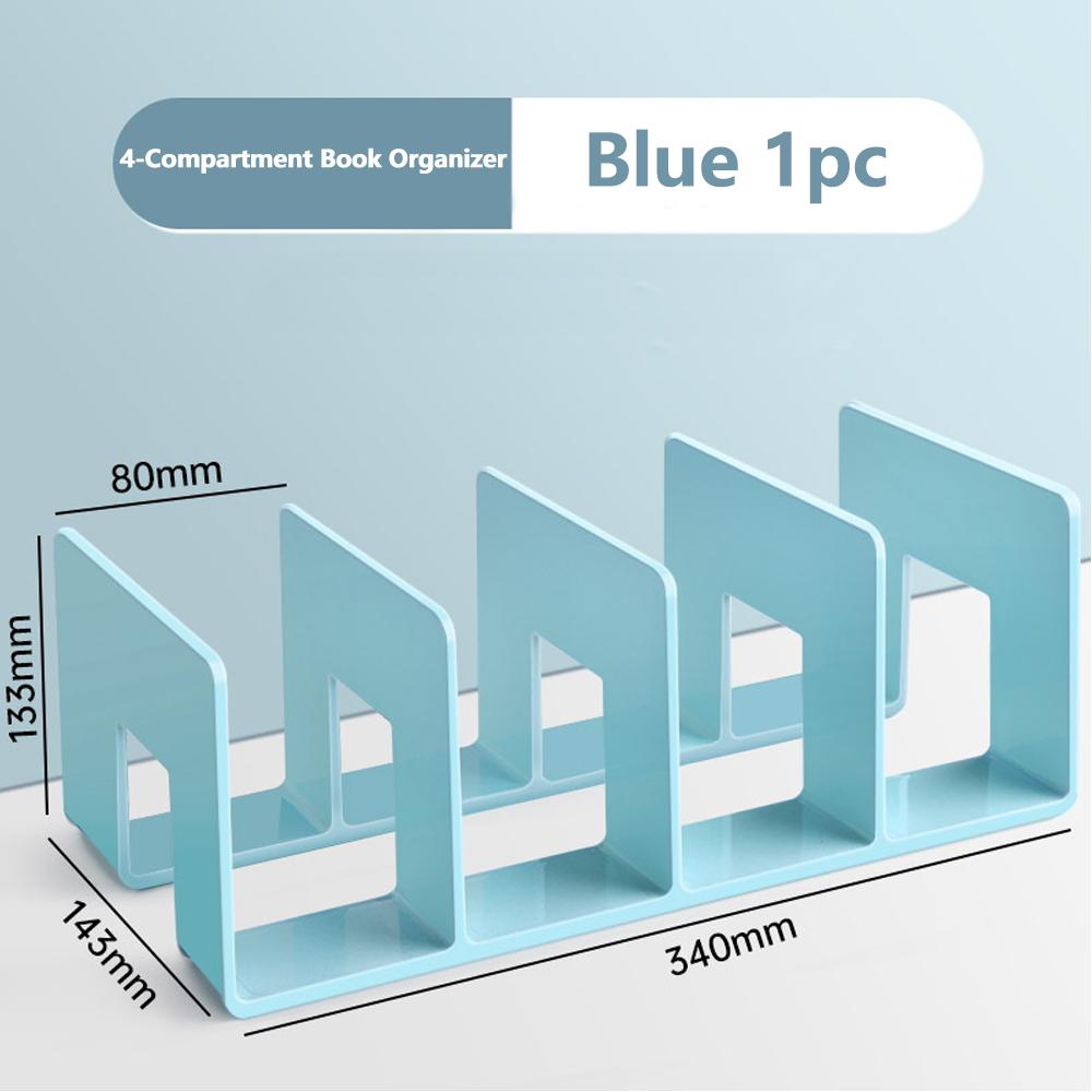 Crystal Clear Acrylic Bookends Elegant Heavy-Duty Desktop Organizer for Students & Office Holds Books & Documents Firmly