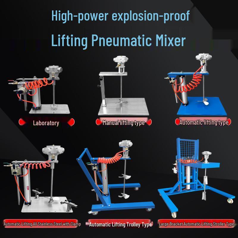 5 Gallon Manual Lift Pneumatic Paint Mixer for IBC/Drums