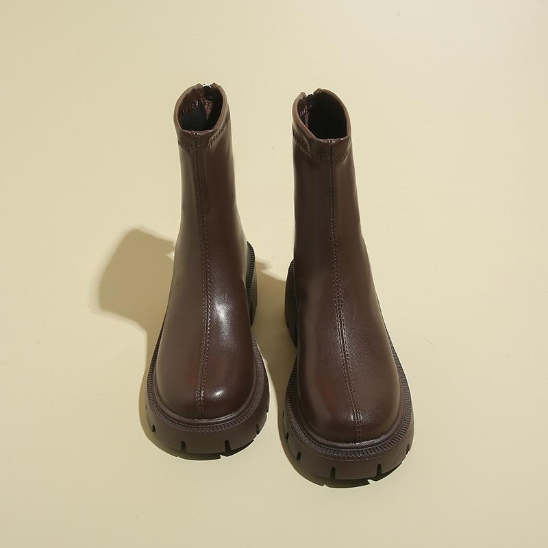 Botki Martin damskie buty 2025 nowe popularne botki damskie na grubej podeszwie cienkie botki styl brytyjski małe krótkie botki damskie wiosenne i jesienne pojedyncze boo
