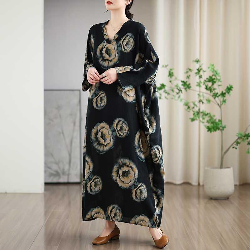Vacation Style Travel V-Neck Vintage Dresses