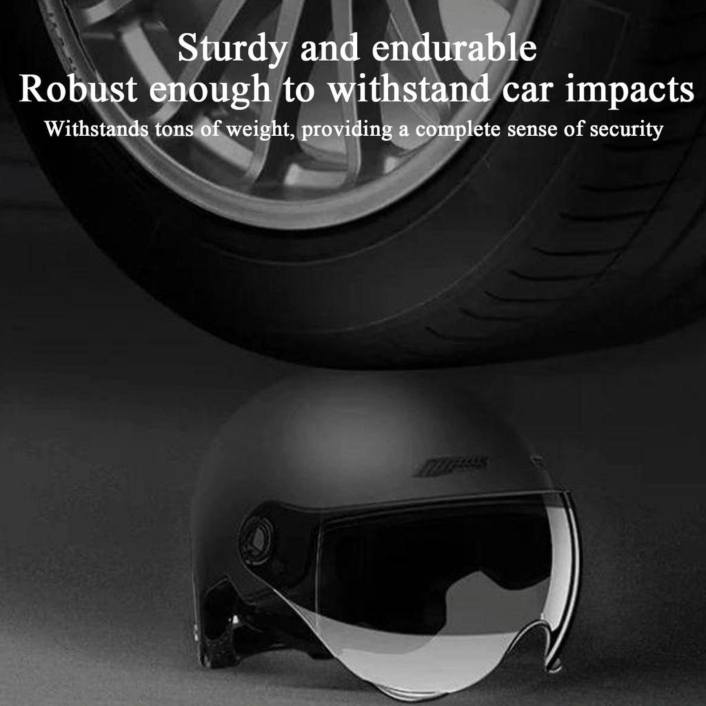 Half Face Helmet Half Helmet for Adults Retro Open Face Quick Release Sun Protection Hat for Riding Motor ATV Scooter Racing