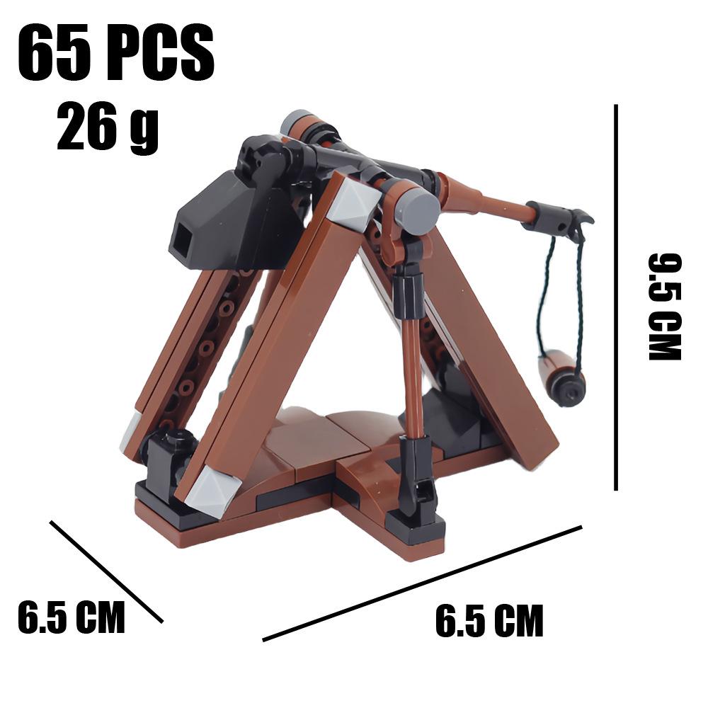 

Конструктор Средневековое оружие Осадная катапульта Машина для метания камней Древнее военное оружие Сцена Украшение