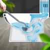 Toilet Plastic Curved Long Handled Toilet Brush Creative Toilet Cleaning Brush No Dead Angle Soft-Bristled Toilet Cleaning Brush