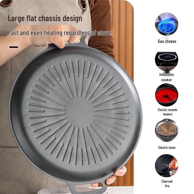 Maifan-sten Non-stick BBQ-grillpanna