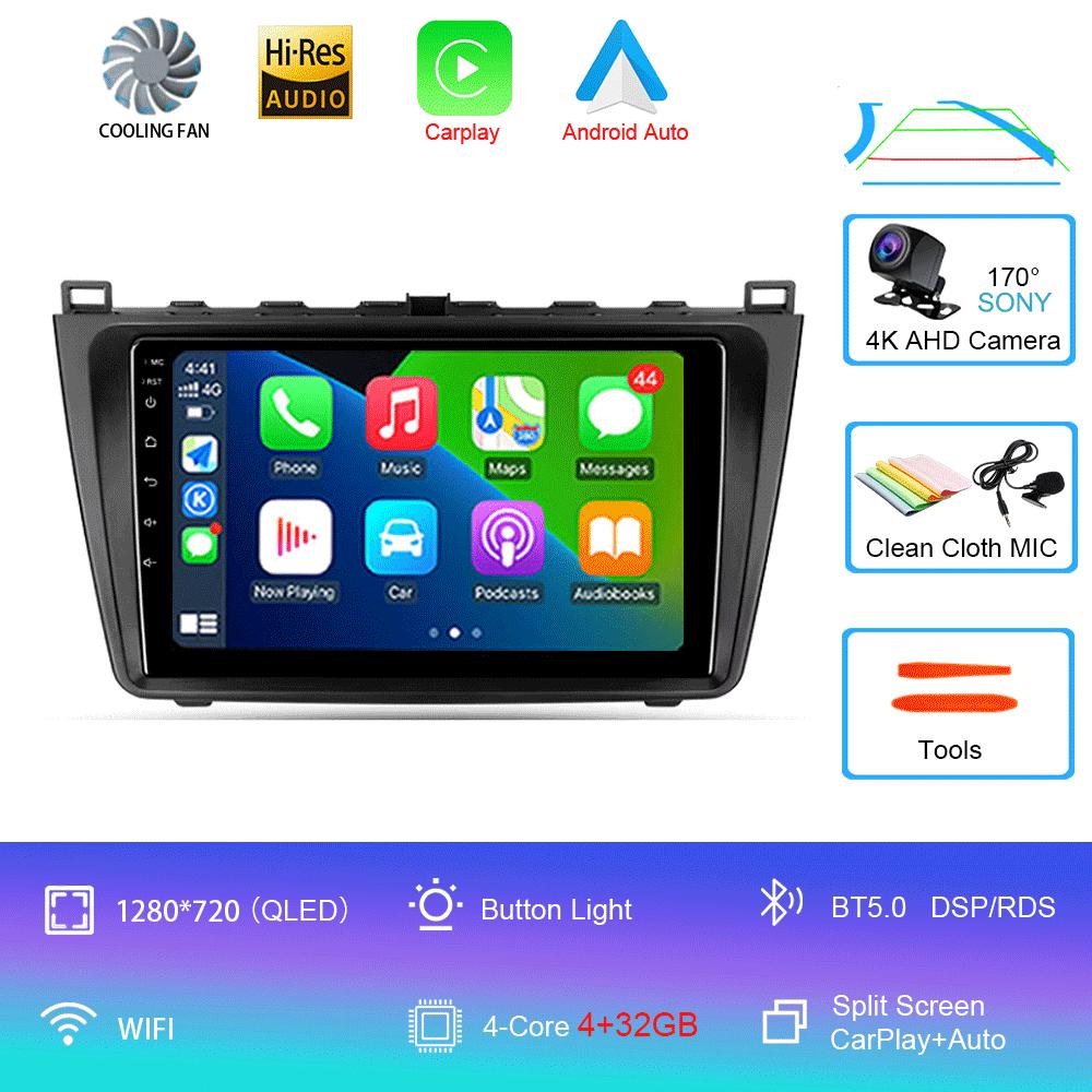 Android 14 Car Radio For Mazda 6 II GH 2007 - 2012  Multimedia Video Player Navigation Stereo GPS No 2din 2 Din Dvd