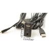 Auto Dashboard Extension Cable with USB Type-C Aux Interface Panel Flush Mount Extension Cable Car Power Equipment