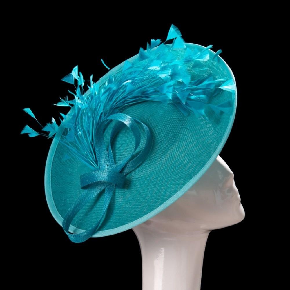 With Feather Bridal Hats Headwear Party Hats Elegant Big Top Hats Banquet