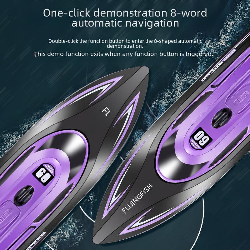 HJ812 High-Speed Remote Control Racing Boat - 2.4G Electric Water Toy, 25 Km/h.