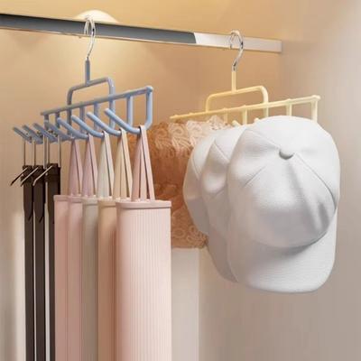 8 Hats Capacity Storage Hat Hanger Multi-Function Vertical Storage Solution Hats Display Rack Wall Mount Scarf Storage Holder