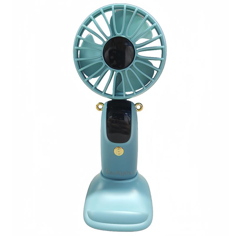 

USB Rechargeable Silent Fan Set for Summer Gift, Multi-Purpose 6-Speed Handheld Fan with Display, Summer Cooling, Portab королівський синій колір