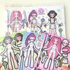 8/24Sheets Funny Kpop Demon Hunters Make A Face Puzzle Stickers Kids Make Your Own DIY Game Children Jigsaw Education Toy Gift